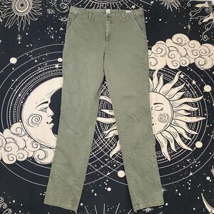 GAP Girlfriend Chino Pants Womens 10T Green Casual Preppy Streetwear
